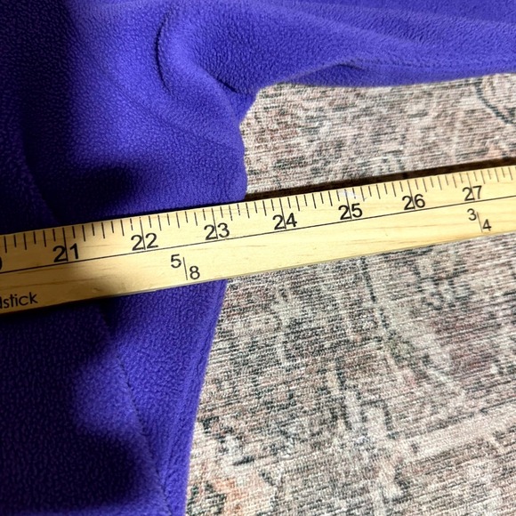 Patagonia Sweatshirt Women's XL Purple Polyester Fleece 1/4 Zip Hiking Gorpcore - Picture 4 of 7